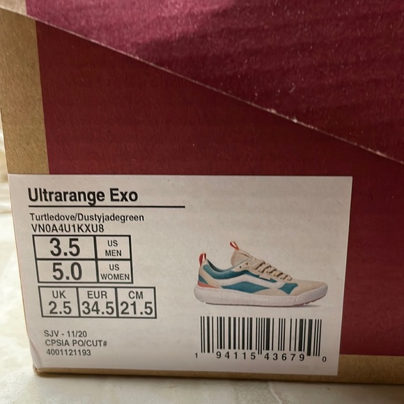 Vans Ultrarange Exo Turtle Dove Dusty Jadegreen ultra Cush - Picture 8 of 9